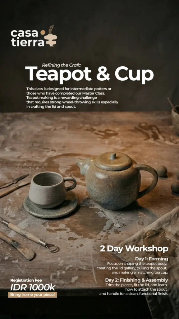 Casa Tierra Class - Teapot & Cup